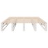 Estructura de cama sin colchón madera de pino blanca 140x190
