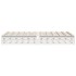 Estructura de cama sin colchón madera de pino blanca 140x190