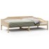 Estructura de cama sin colchón madera maciza de pino 90x200