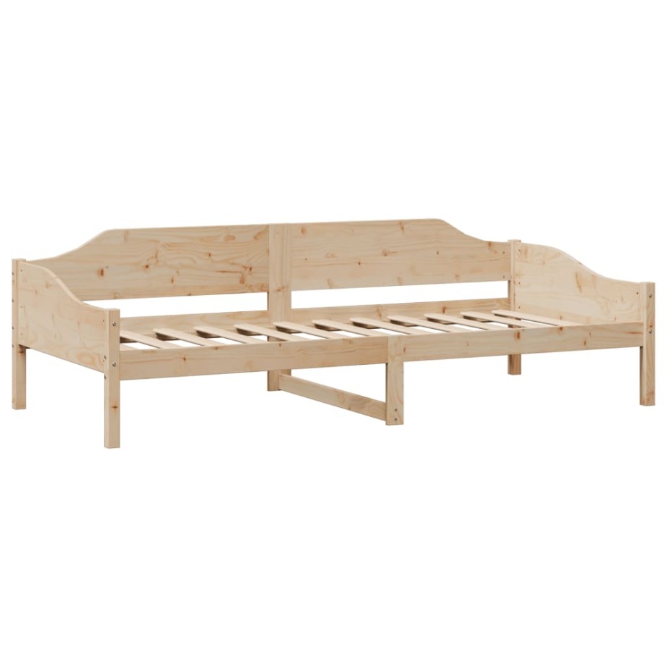 Estructura de cama sin colchón madera maciza de pino 90x200