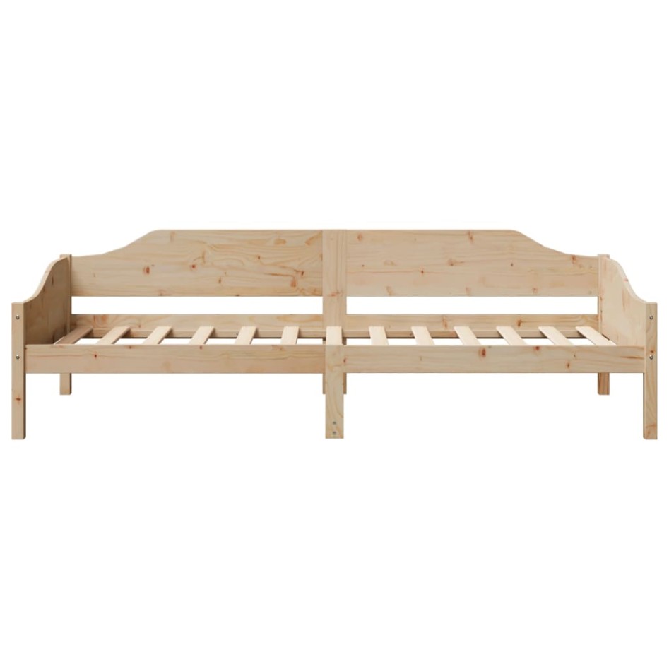 Estructura de cama sin colchón madera maciza de pino 90x200