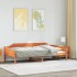 Estructura de cama sin colchón madera de pino marrón 90x200