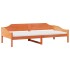 Estructura de cama sin colchón madera de pino marrón 90x200