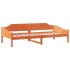 Estructura de cama sin colchón madera de pino marrón 90x200