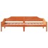 Estructura de cama sin colchón madera de pino marrón 90x200