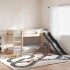 Litera con tobogán y escalera madera maciza de pino 80x200