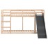 Litera con tobogán y escalera madera maciza de pino 80x200
