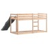 Litera con tobogán y escalera madera maciza de pino 80x200