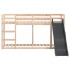 Litera con tobogán y escalera madera maciza de pino 90x190