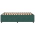 Estructura cama sin colchón terciopelo verde oscuro