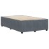 Estructura de cama sin colchón terciopelo gris oscuro