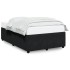 Estructura de cama sin colchón terciopelo negro 120x200