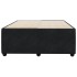 Estructura de cama sin colchón terciopelo negro 120x200