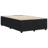 Estructura de cama sin colchón terciopelo negro 120x200