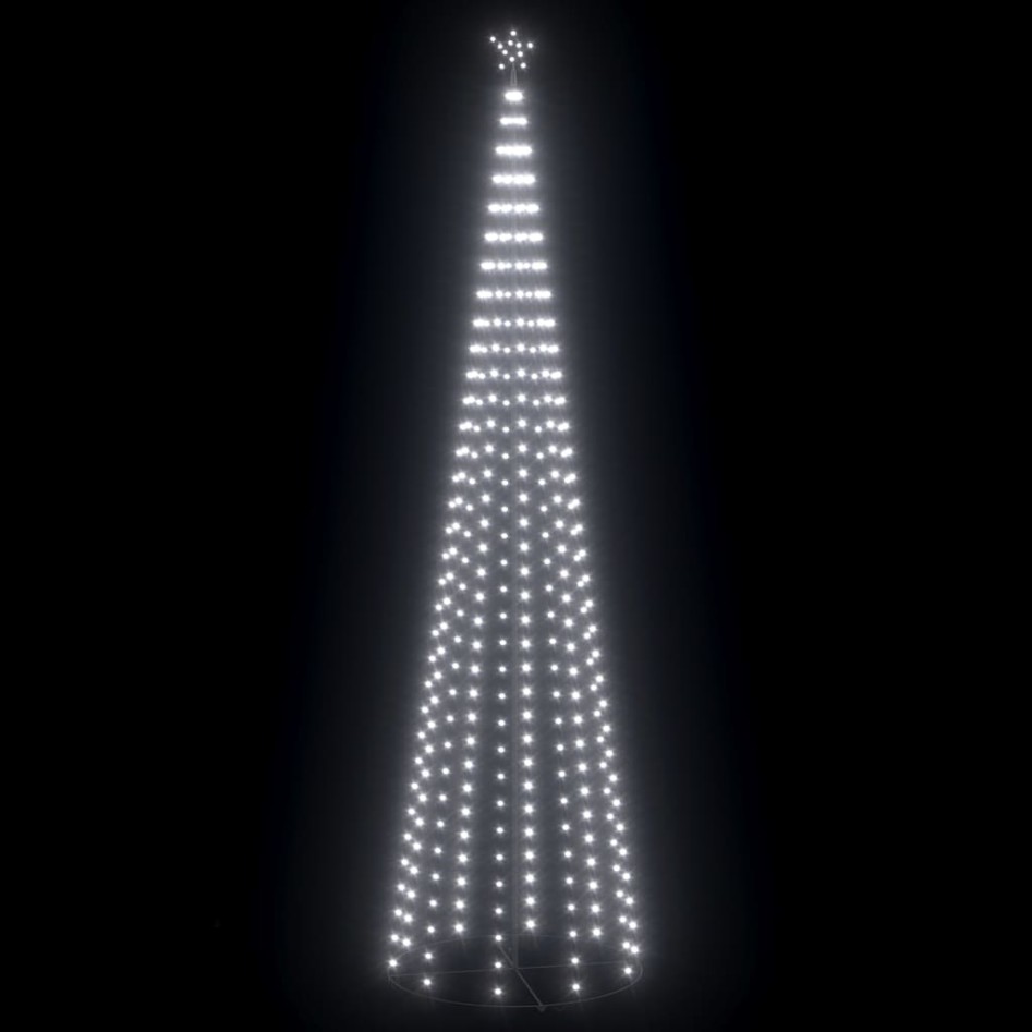 Árbol de Navidad cónico 752 LEDs blanco frío 160x500