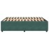 Estructura cama sin colchón terciopelo verde oscuro 140x190