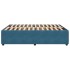 Estructura de cama de terciopelo azul 140x200