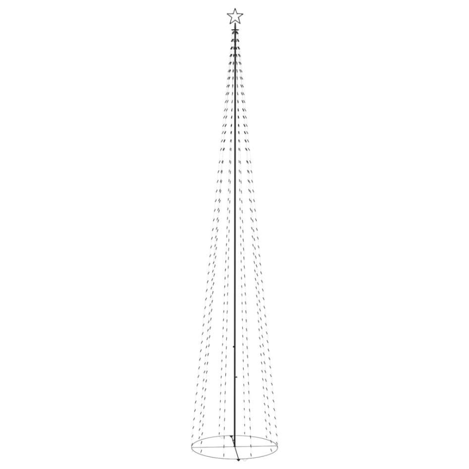 Árbol de Navidad cónico 752 LEDs blanco frío 160x500