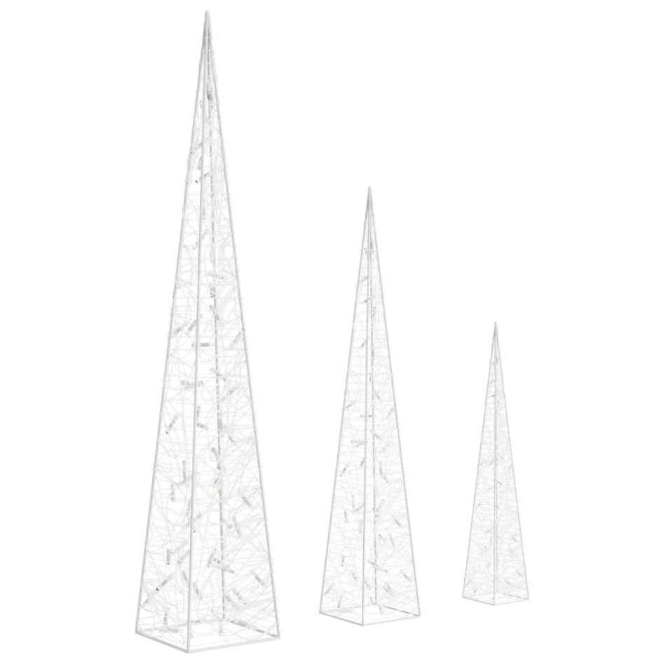 Cono de luz LED decorativo acrílico multicolor 60/90/120