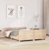 Estructura de cama sin colchón madera maciza de pino 140x190