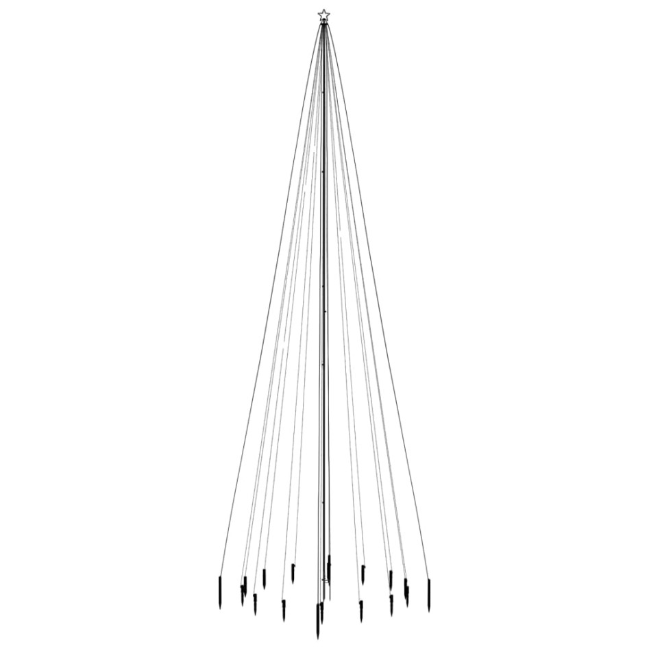 Árbol de Navidad con pincho 1134 LED de colores 800