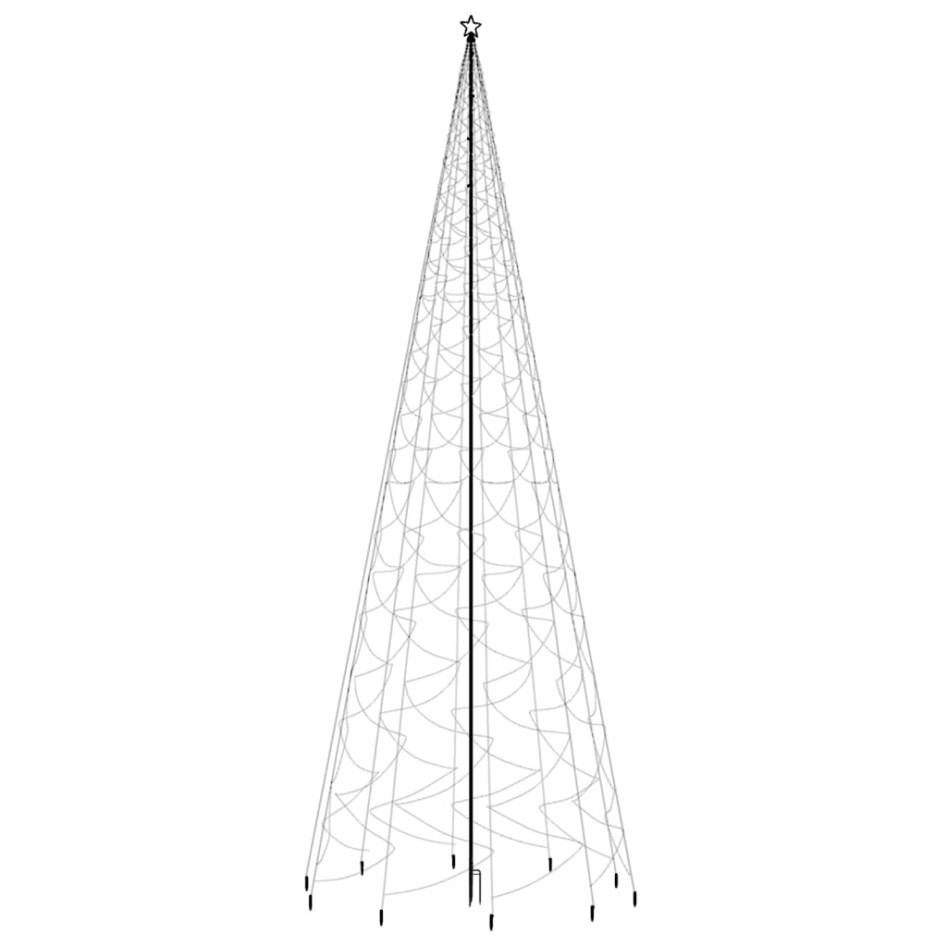 Árbol de Navidad con pincho 3000 LED blanco frío 800