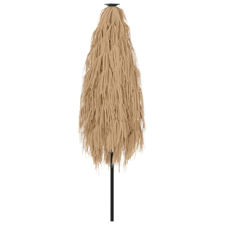 Sombrilla de jardín con poste de acero marrón 288x288x225