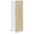 Mueble frigorífico madera ingeniería roble Sonoma 60x57x207