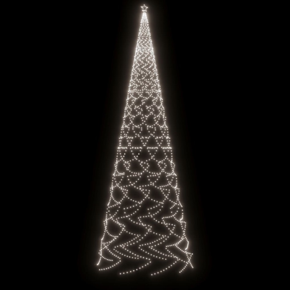Árbol de Navidad con pincho 3000 LED blanco frío 800