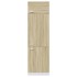 Mueble frigorífico madera ingeniería roble Sonoma 60x57x207