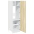Mueble frigorífico madera ingeniería roble Sonoma 60x57x207