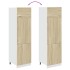 Mueble frigorífico madera ingeniería roble Sonoma 60x57x207