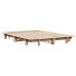 Estructura de cama sin colchón madera de pino blanca 140x200