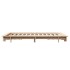 Estructura de cama sin colchón madera de pino blanca 140x200