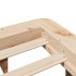 Estructura de cama sin colchón madera de pino blanca 140x200