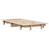 Estructura de cama sin colchón madera maciza de pino 100x200