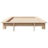 Estructura de cama sin colchón madera maciza de pino 100x200