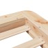 Estructura de cama sin colchón madera maciza de pino 100x200
