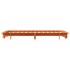 Cama sin colchón madera maciza de pino marrón cera 100x200
