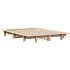 Estructura de cama sin colchón madera maciza de pino 140x190