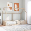 Cama con forma de casa para niños madera maciza pino 90x190 cm