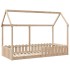 Cama con forma de casa para niños madera maciza pino 90x190