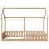 Cama con forma de casa para niños madera maciza pino 90x190