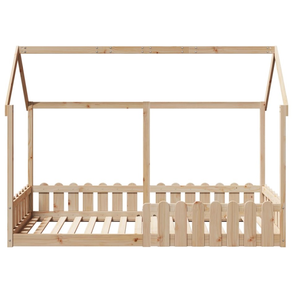 Cama con forma de casa para niños madera maciza pino 90x190