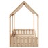 Cama con forma de casa para niños madera maciza pino 90x190