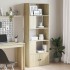 Estantería de madera de ingeniería roble Sonoma 70x36x189