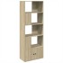 Estantería de madera de ingeniería roble Sonoma 70x36x189