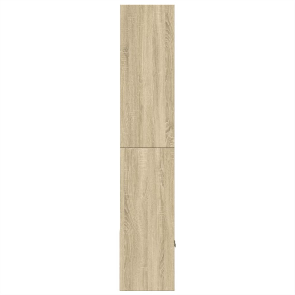 Estantería de madera de ingeniería roble Sonoma 70x36x189