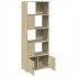 Estantería de madera de ingeniería roble Sonoma 70x36x189