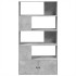 Estantería de madera de ingeniería gris hormigón 100x36x189